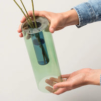 Large Reversible Glass Vase