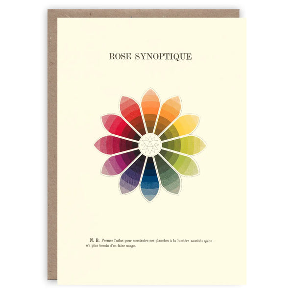 Rose Synoptique greeting card