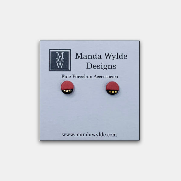 Manda Wylde Red Studlet Earrings