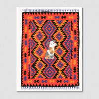Dog on Nutmeg Carpet Card