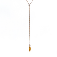 Plumb Bob Lariat Necklace